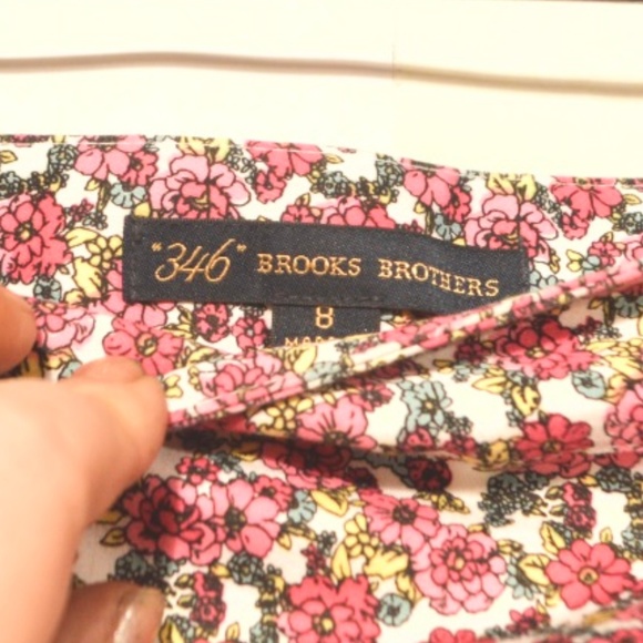 Brooks Brothers Dresses & Skirts - BROOKS BROTHERS Floral Cotton Skirt Size 8 Red